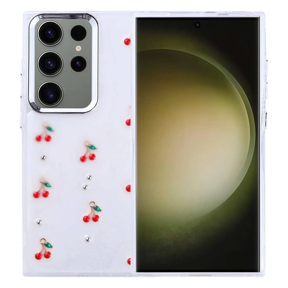 Galaxy S25 Ultra Kılıf Airbag Tasarımlı Simli Şeffaf Kutup Kapak