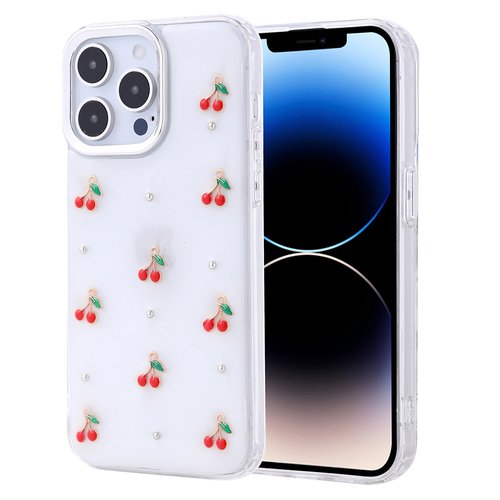 iPhone 14 Pro Kılıf Airbag Tasarımlı Simli Şeffaf Kutup Kapak