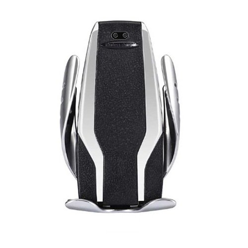 Wireless Şarj Özellikli Araç Telefon Tutucu Gümüş