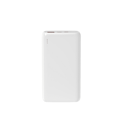 Wiwu Wi-P008 Rainbow LED Işıklı Göstergeli Renkli Taşınabilir Powerbank PD 22.5W 10000mAh Beyaz