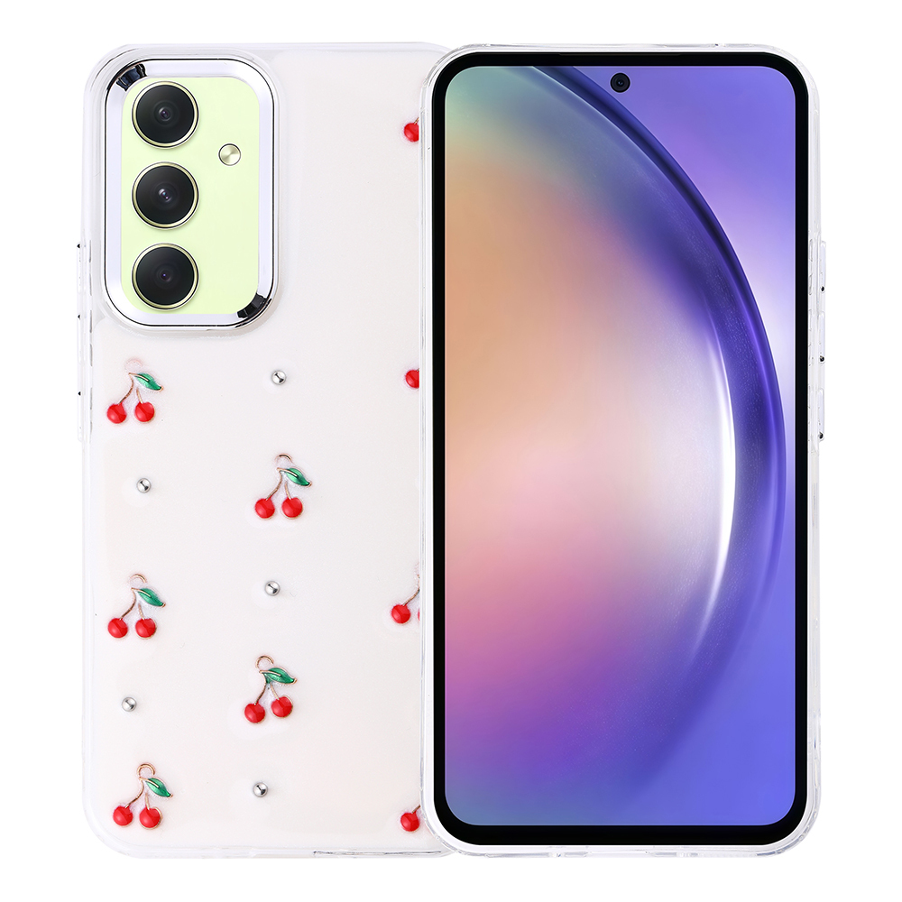 Galaxy A54 Kılıf Airbag Tasarımlı Simli Şeffaf Kutup Kapak