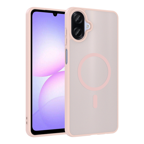 Galaxy A07 Kılıf Magsafe Şarj Özellikli Mat Tasarım Lüx Babet Kapak