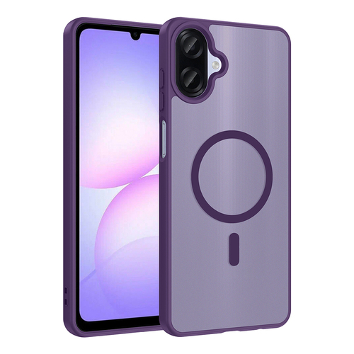 Galaxy A07 Kılıf Magsafe Şarj Özellikli Mat Tasarım Lüx Babet Kapak