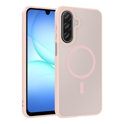 Galaxy A17 Kılıf Magsafe Şarj Özellikli Mat Tasarım Lüx Babet Kapak