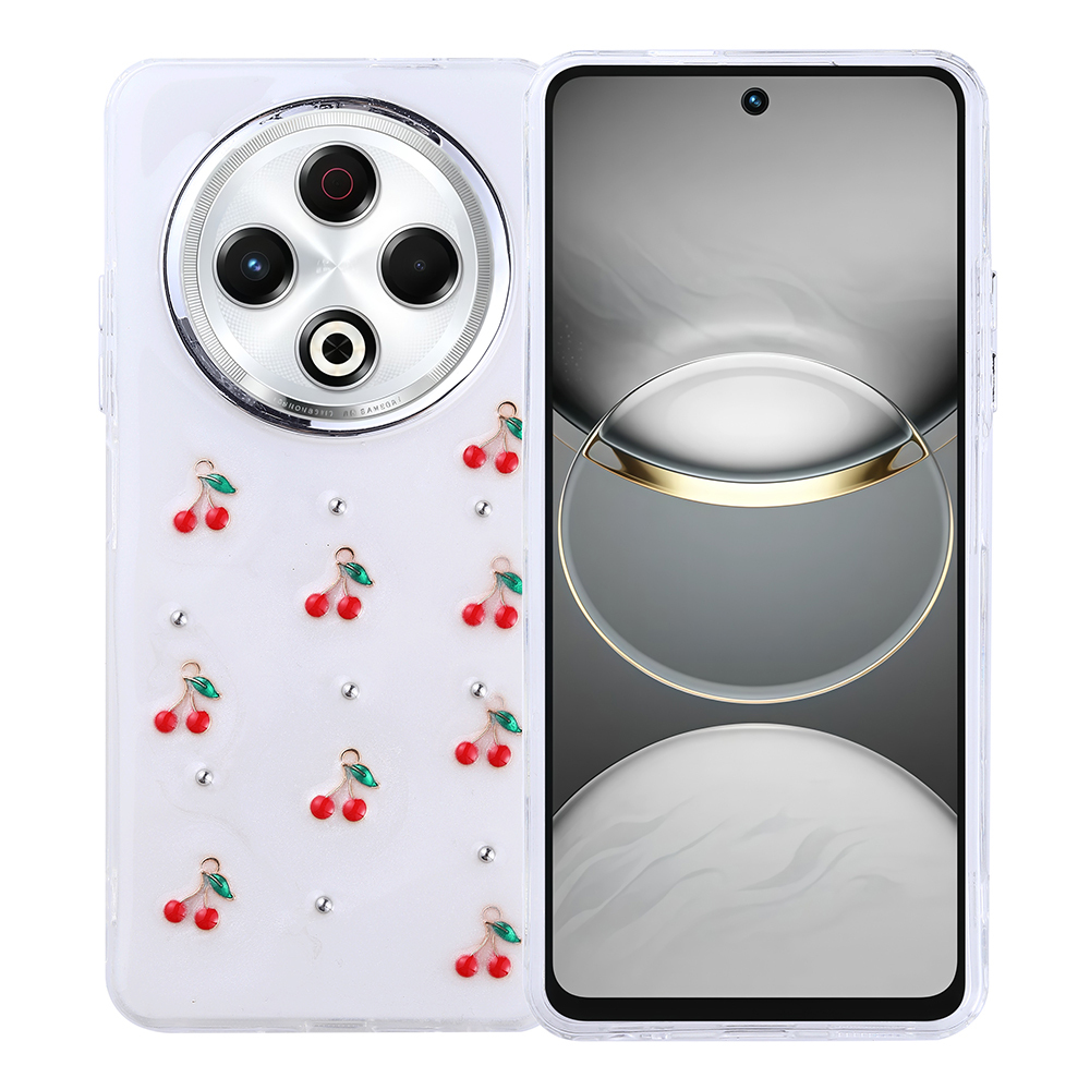 Tecno Spark 30 4G Kılıf Airbag Tasarımlı Simli Şeffaf Kutup Kapak