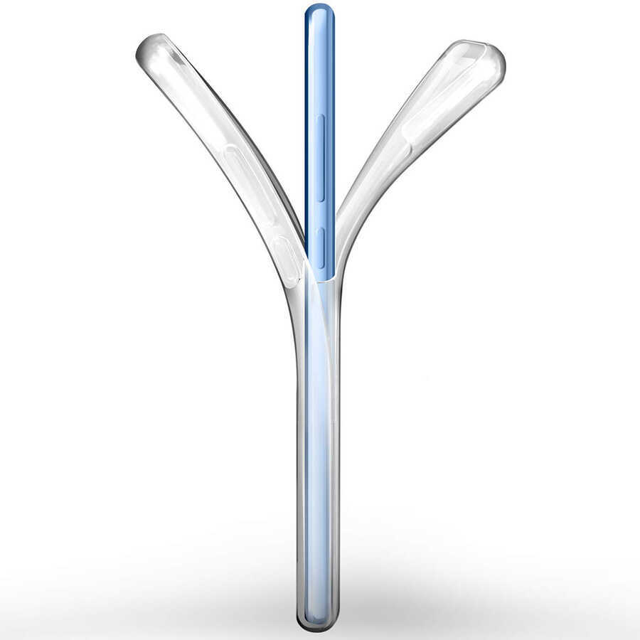 Xiaomi Redmi Note 10S Kılıf 360 Tam Koruma Şeffaf Silikon