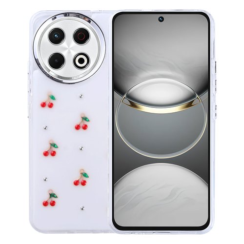 Tecno Spark 30 Pro Kılıf Airbag Tasarımlı Simli Şeffaf Kutup Kapak