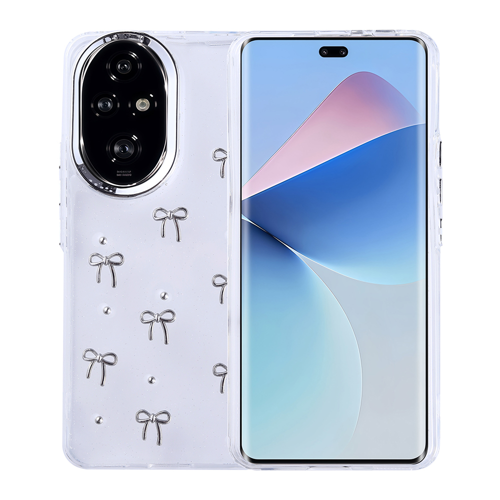 Honor 200 Kılıf Airbag Tasarımlı Simli Şeffaf Kutup Kapak