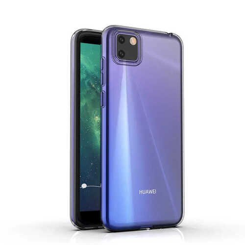 Huawei Y5P Kılıf İnce Esnek Sararmaz Şeffaf Süper Silikon