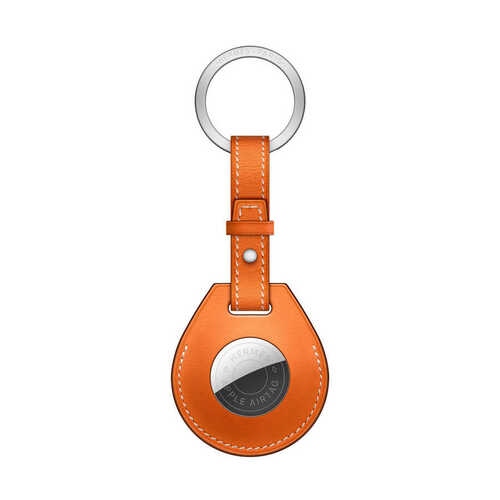 Wiwu Key Ring Airtag Suni Deri Anahtarlık