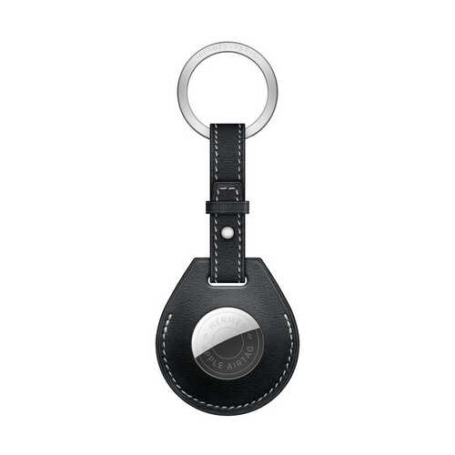 Wiwu Key Ring Airtag Suni Deri Anahtarlık