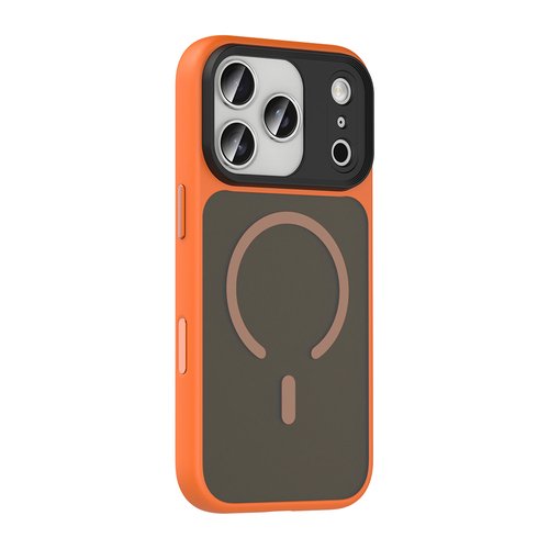 iPhone 17 Pro Max Kılıf Mat Arka Yüzey Wireless Şarj Özellikli Flet Magsafe Kapak