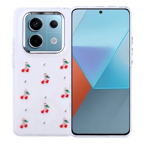 Xiaomi Redmi Note 14 Pro 4G Kılıf Airbag Tasarımlı Simli Şeffaf Kutup Kapak