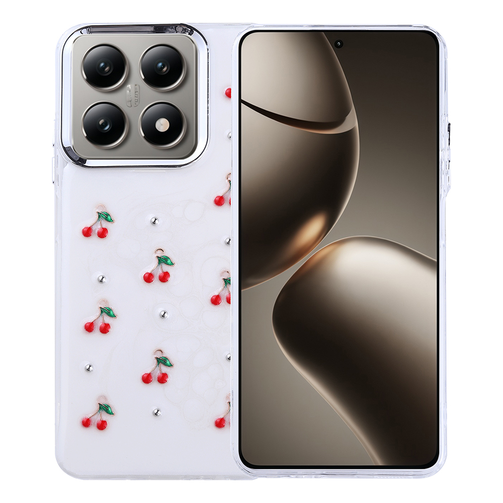 Xiaomi 14T Kılıf Airbag Tasarımlı Simli Şeffaf Kutup Kapak