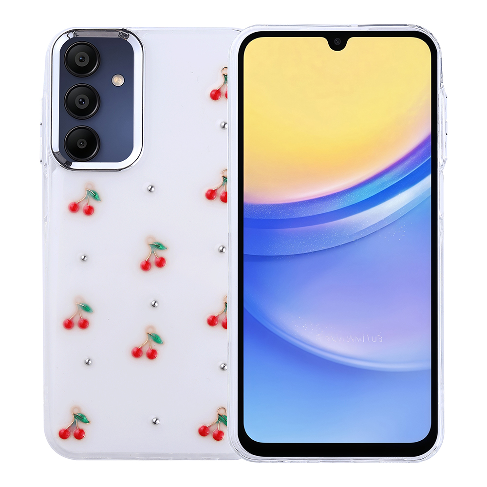 Galaxy A15 Kılıf Airbag Tasarımlı Simli Şeffaf Kutup Kapak