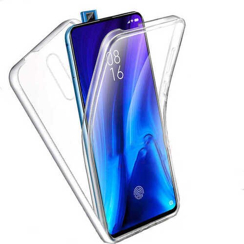 Xiaomi Mi 9T Kılıf 360 Tam Koruma Şeffaf Silikon