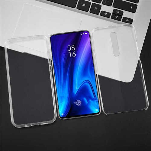 Xiaomi Mi 9T Kılıf 360 Tam Koruma Şeffaf Silikon