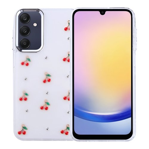 Galaxy A25 Kılıf Airbag Tasarımlı Simli Şeffaf Kutup Kapak