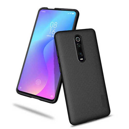 Xiaomi Mi 9T Kamera Korumalı Çizgili Tasarım Kenar Koruma Kılıf