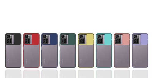 Xiaomi Redmi Note 11 Pro Kılıf Kamera Sürgülü Koruma Lüx Koruma silikon