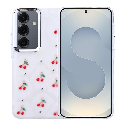 Galaxy S24 Kılıf Airbag Tasarımlı Simli Şeffaf Kutup Kapak