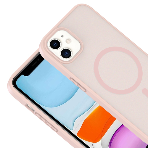 iPhone 11 Kılıf Magsafe Şarj Özellikli Mat Tasarım Lüx Babet Kapak