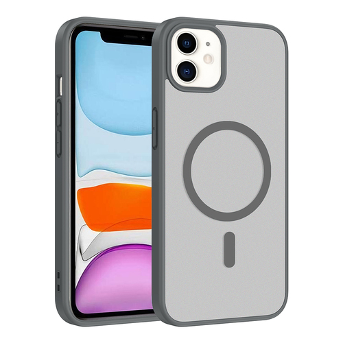 iPhone 11 Kılıf Magsafe Şarj Özellikli Mat Tasarım Lüx Babet Kapak