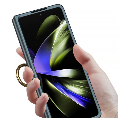 Galaxy Z Flip 5 Kılıf Kıpta Yüzüklü Flip Sert Kapak