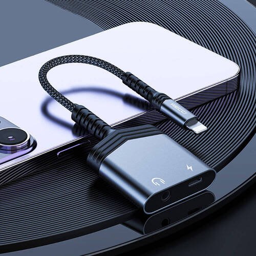 Recci RDS-A17 Lightning 2in1 Şarj ve Audio Ses Adaptörü