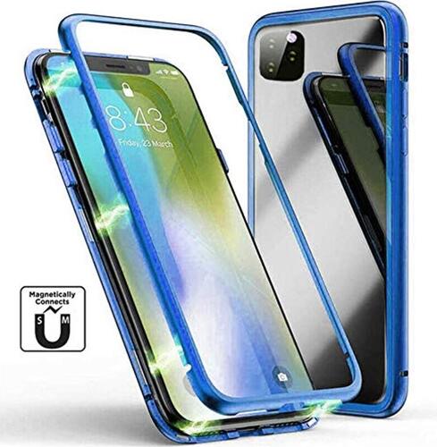 iPhone 11 Pro Mıknatıslı 360° Manyetik Tam Koruma Cam Kılıf