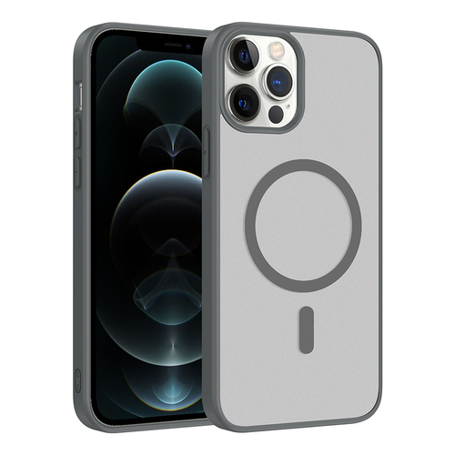 iPhone 12 Kılıf Magsafe Şarj Özellikli Mat Tasarım Lüx Babet Kapak