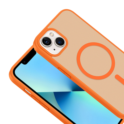 iPhone 13 Kılıf Magsafe Şarj Özellikli Mat Tasarım Lüx Babet Kapak