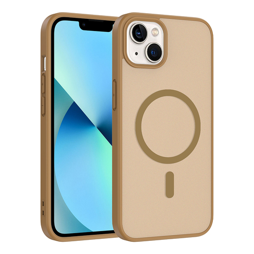 iPhone 13 Kılıf Magsafe Şarj Özellikli Mat Tasarım Lüx Babet Kapak