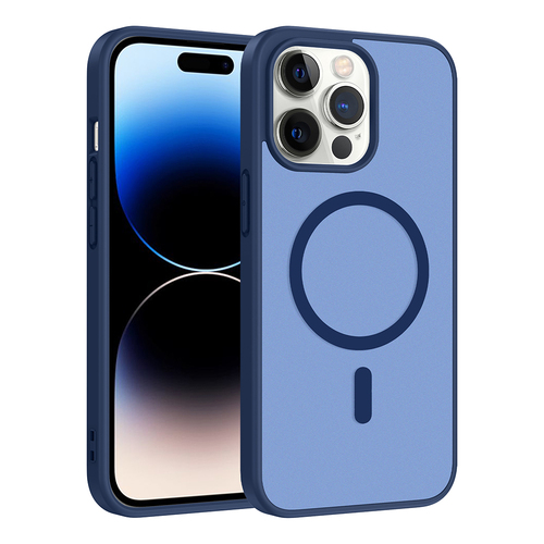 iPhone 14 Pro Kılıf Magsafe Şarj Özellikli Mat Tasarım Lüx Babet Kapak