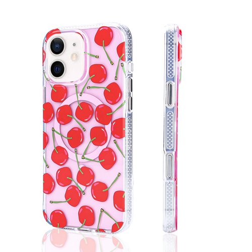 iPhone 11 Kılıf Magsafe Şarj Özellikli Desenli Lüx Kapak