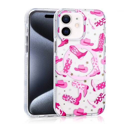 iPhone 11 Kılıf Magsafe Şarj Özellikli Desenli Lüx Kapak