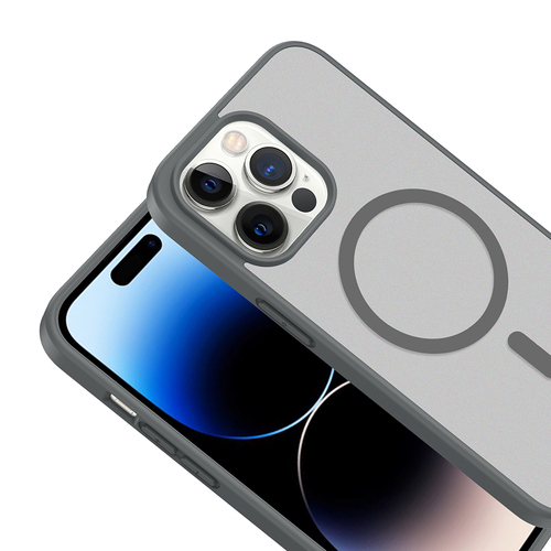 iPhone 14 Pro Max Kılıf Magsafe Şarj Özellikli Mat Tasarım Lüx Babet Kapak