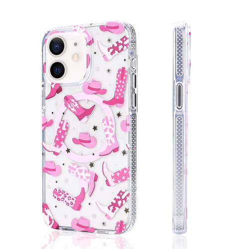 iPhone 12 Kılıf Magsafe Şarj Özellikli Desenli Lüx Kapak