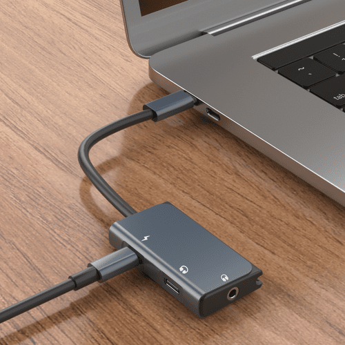 Wiwu LT-02 Pro Type-C Hub Karaoke Destekli PD 3.0 Hızlı Şarj