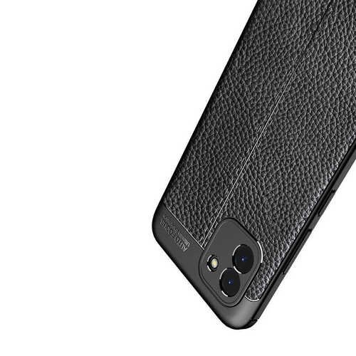 Galaxy A03 Kılıf Deri Desenli Kamera Korumalı Silikon