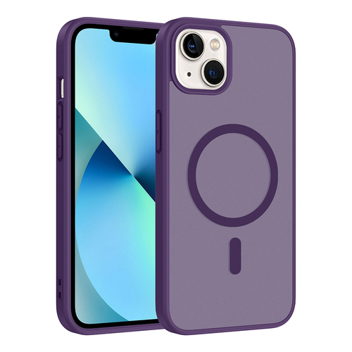 iPhone 15 Kılıf Magsafe Şarj Özellikli Mat Tasarım Lüx Babet Kapak