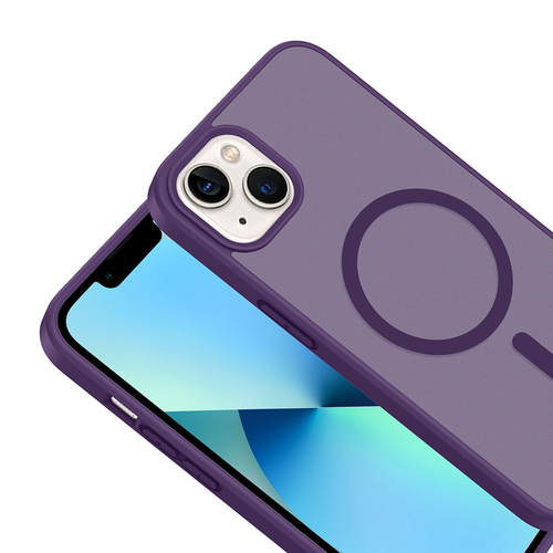 iPhone 15 Kılıf Magsafe Şarj Özellikli Mat Tasarım Lüx Babet Kapak