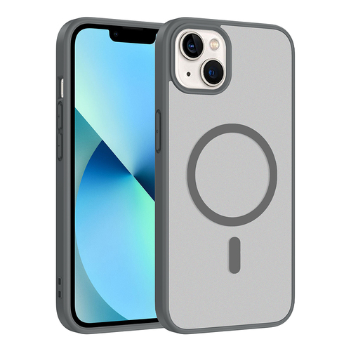 iPhone 14 Kılıf Magsafe Şarj Özellikli Mat Tasarım Lüx Babet Kapak