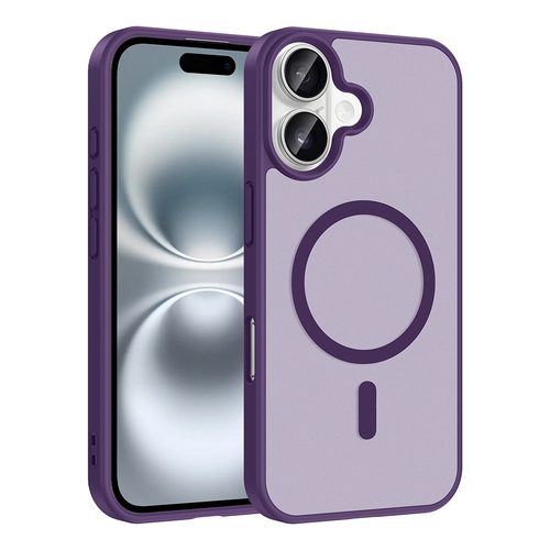 iPhone 16 Kılıf Magsafe Şarj Özellikli Mat Tasarım Lüx Babet Kapak