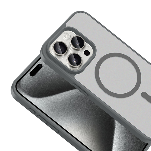 iPhone 15 Pro Max Kılıf Magsafe Şarj Özellikli Mat Tasarım Lüx Babet Kapak