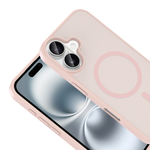 iPhone 16 Plus Kılıf Magsafe Şarj Özellikli Mat Tasarım Lüx Babet Kapak