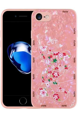 Apple iPhone 8 Kılıf İnce Tasarım Desenli Sert Silikon