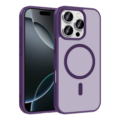 iPhone 16 Pro Kılıf Magsafe Şarj Özellikli Mat Tasarım Lüx Babet Kapak