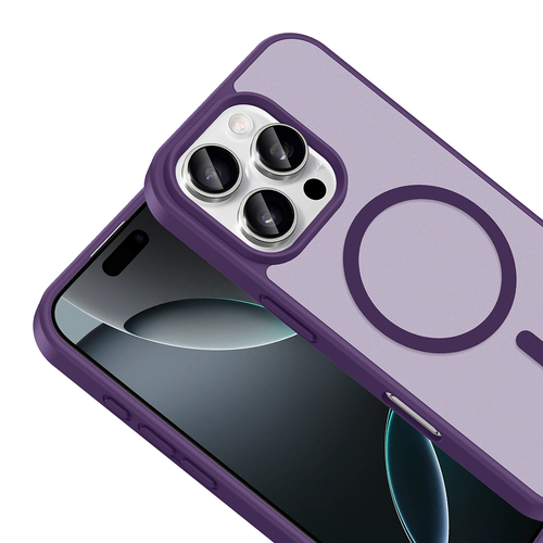 iPhone 16 Pro Kılıf Magsafe Şarj Özellikli Mat Tasarım Lüx Babet Kapak