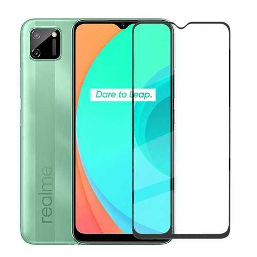 Realme C15 Kenarları Kırılmaya Dayanıklı Cam Ekran Koruyucu